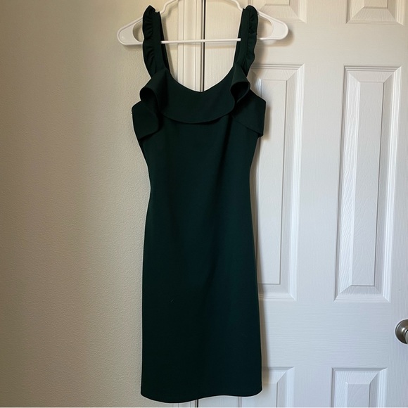 Forest/Emerald/Hunter Green Cocktail Dress - Picture 3 of 5